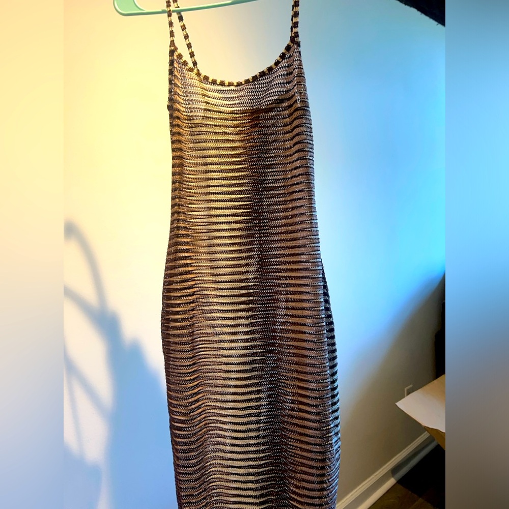 Brown see-through dress! Perfect for the beach as a swimsuit cover up 🤗